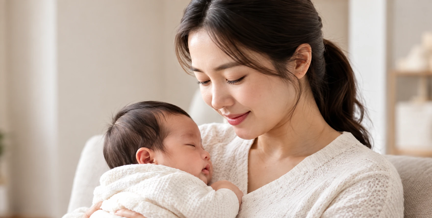 산후돌봄을 표현한 연출 이미지